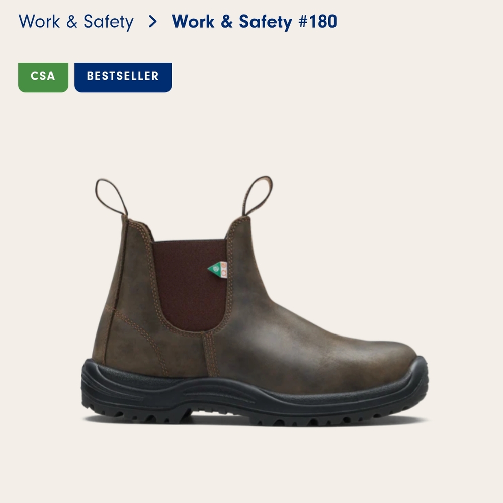Blundstone Brown Work Boots
